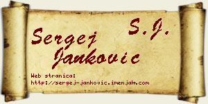 Sergej Janković vizit kartica